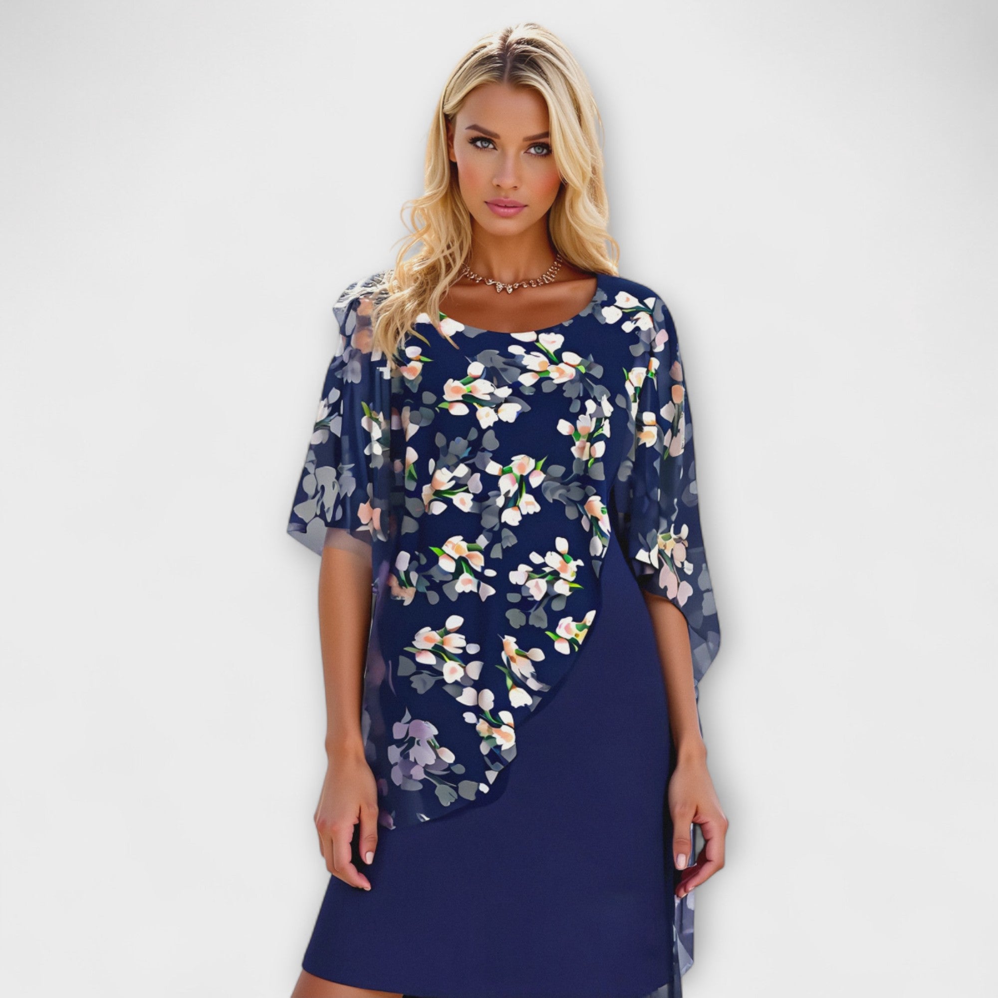 Lyanna - Blommig Chiffon Klänning för Kvinnor