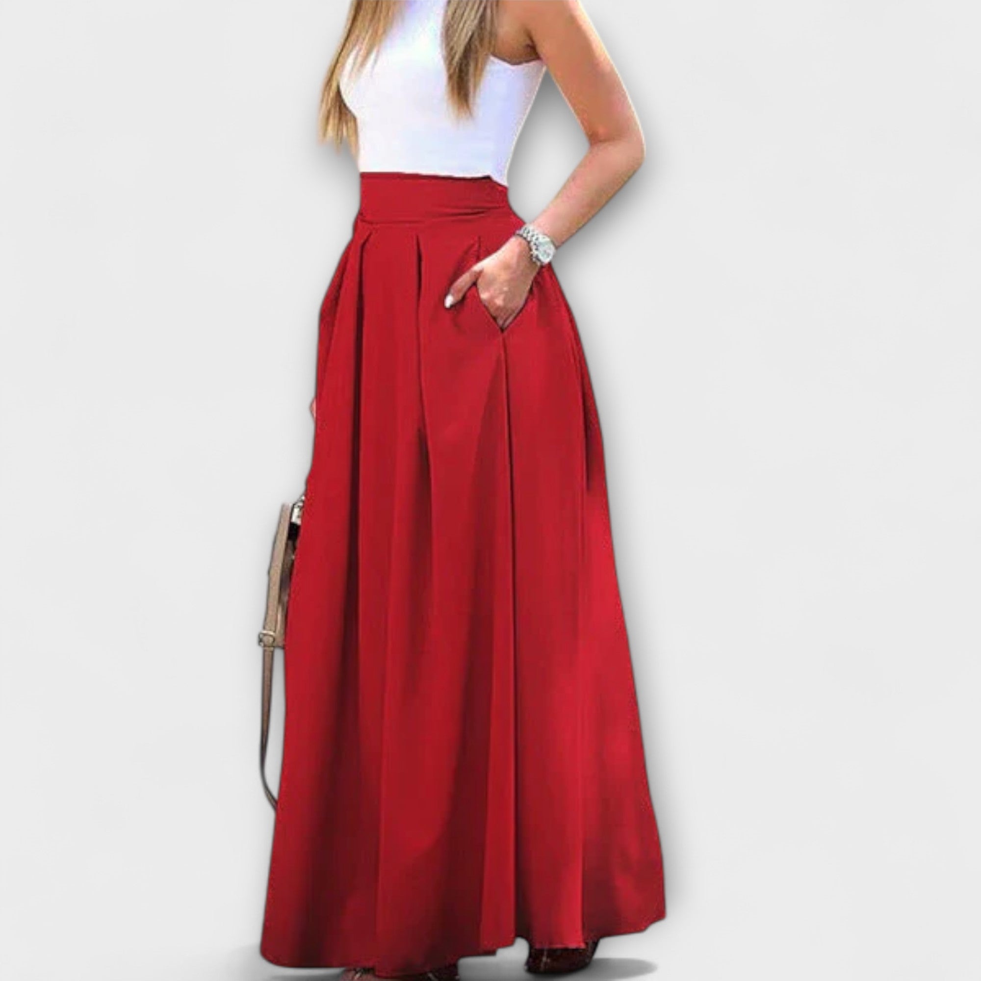 Tzafira – Elegant Maxikjol med Hög Midja