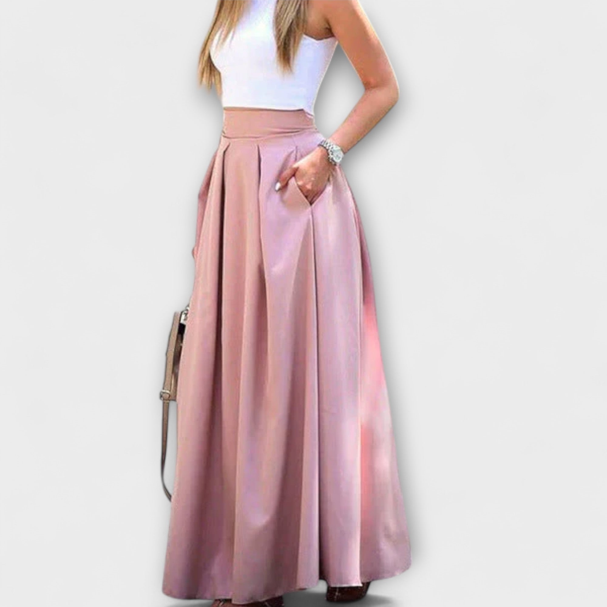 Tzafira – Elegant Maxikjol med Hög Midja