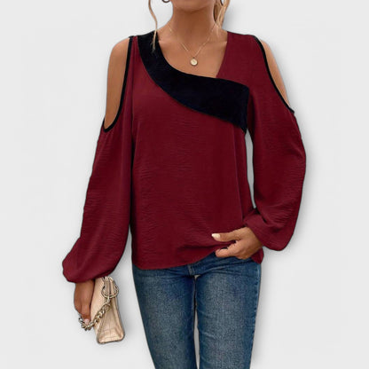 Scarlett - Blus med Fyrkantig Urringning