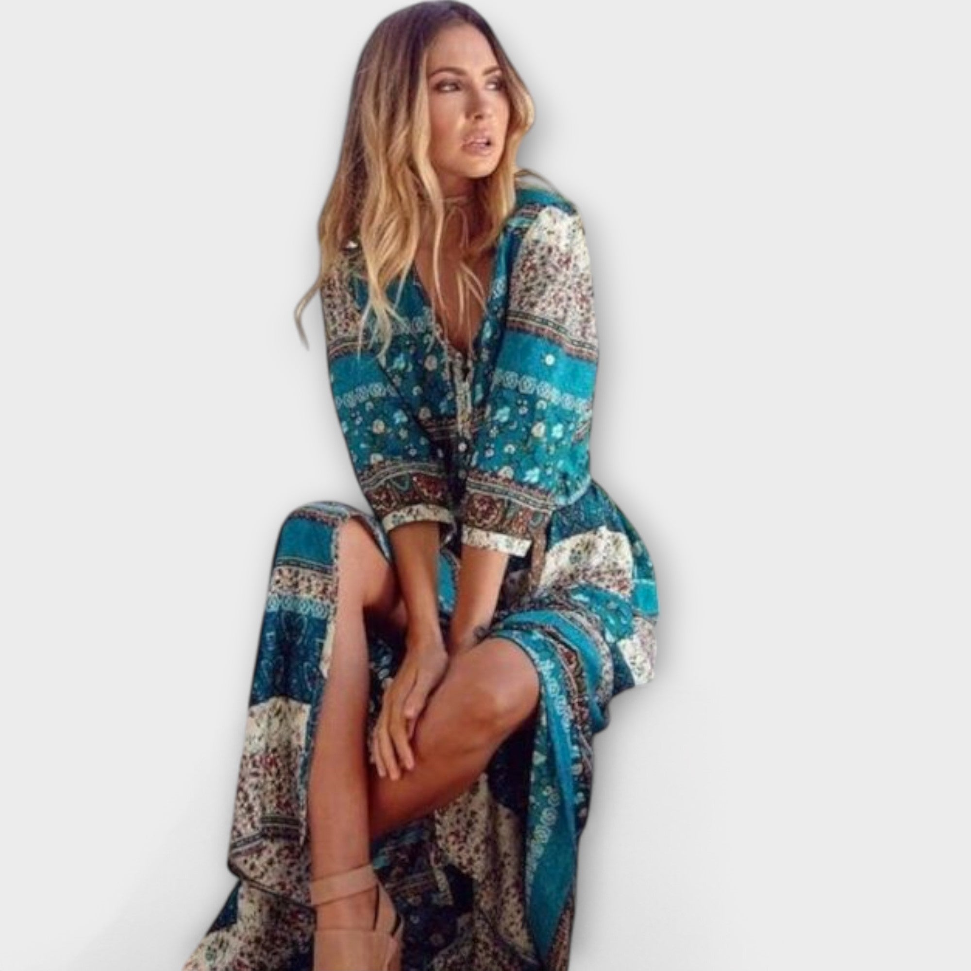 Cariba - Boho Midi Klänning