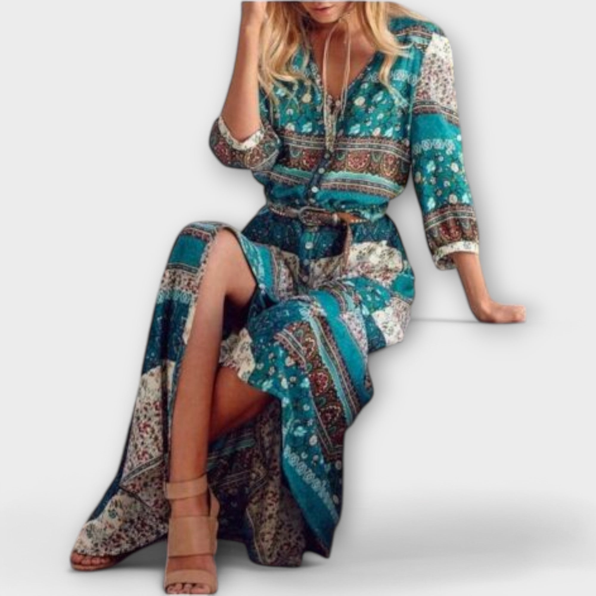 Cariba - Boho Midi Klänning