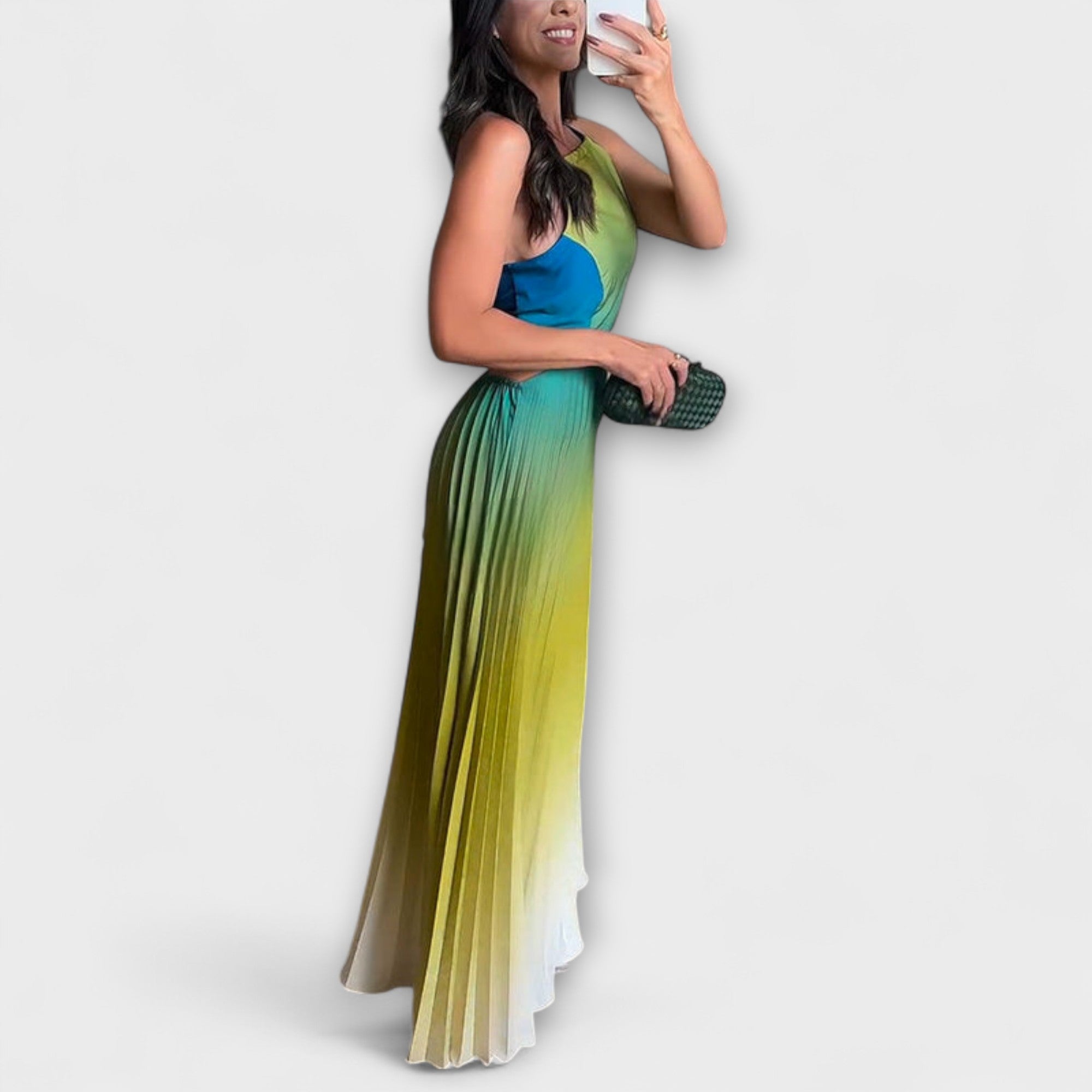 Haven - Stilig Rygglös Tie-Dye Maxi Klänning