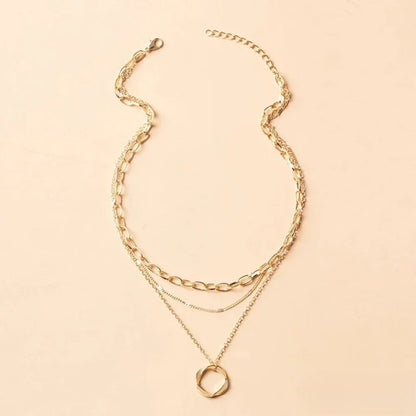 Retro Guld Lagerhalsband