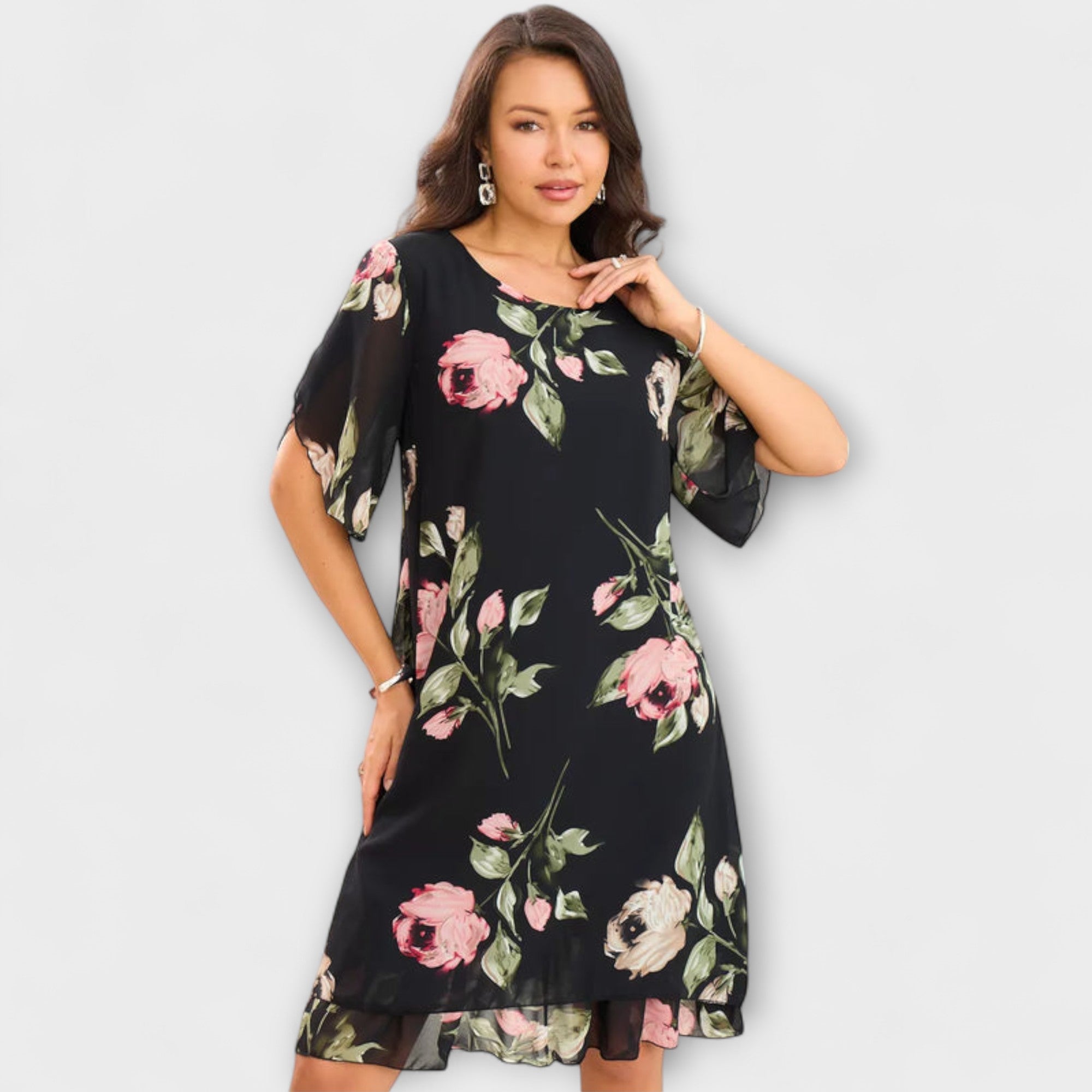 Melin - Elegant Chiffonklänning