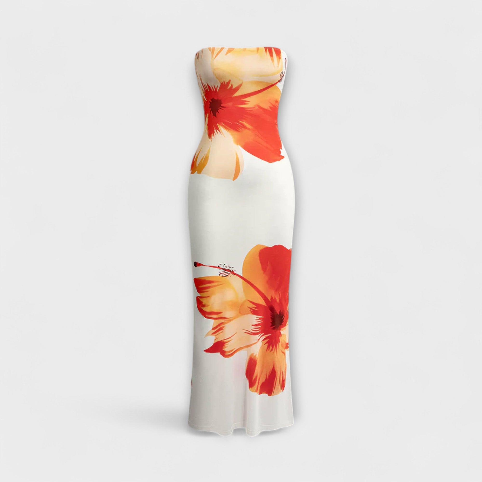 Chic Off-Shoulder Ärm-lös Maxi Klänning