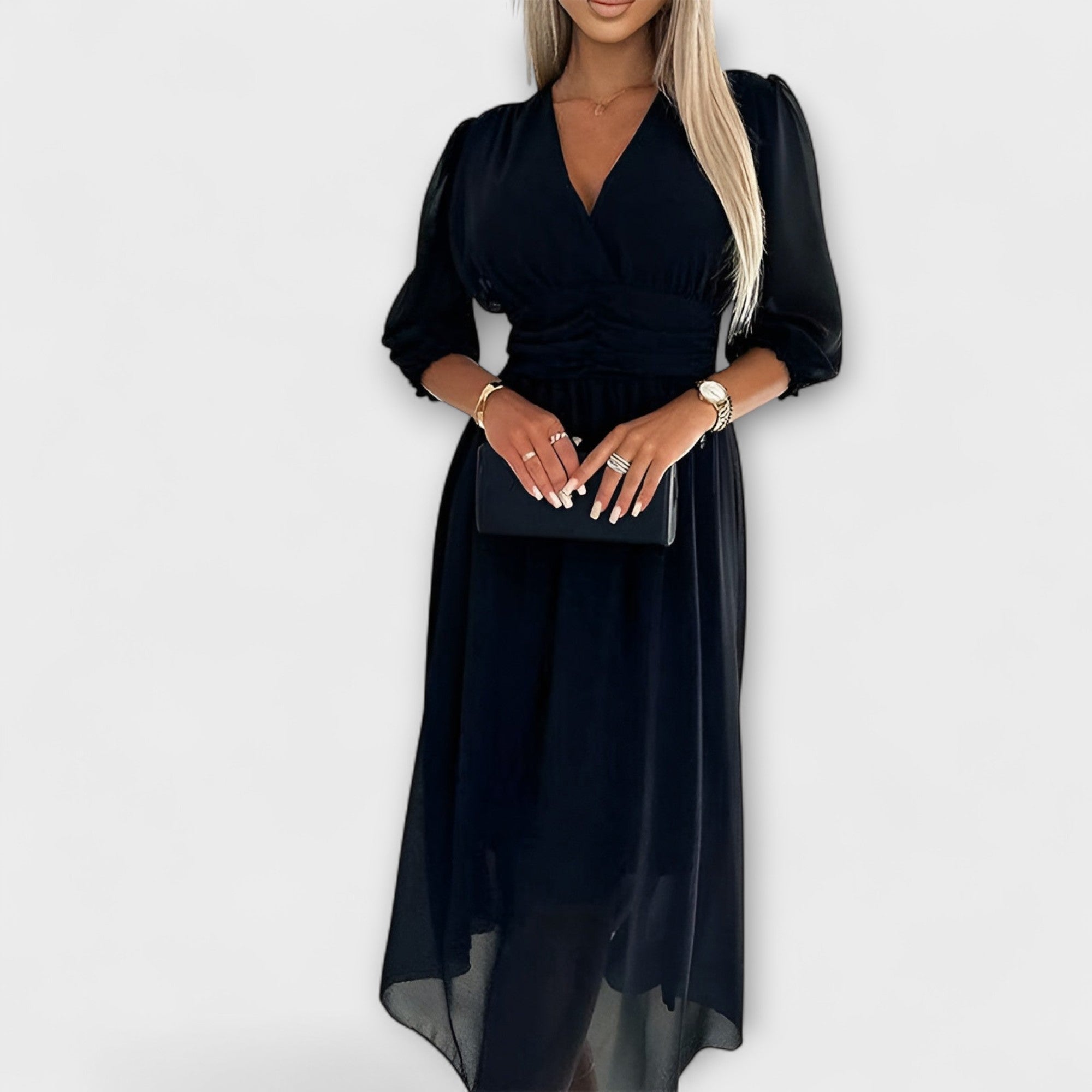 Nia - Stilren Wrap Klänning