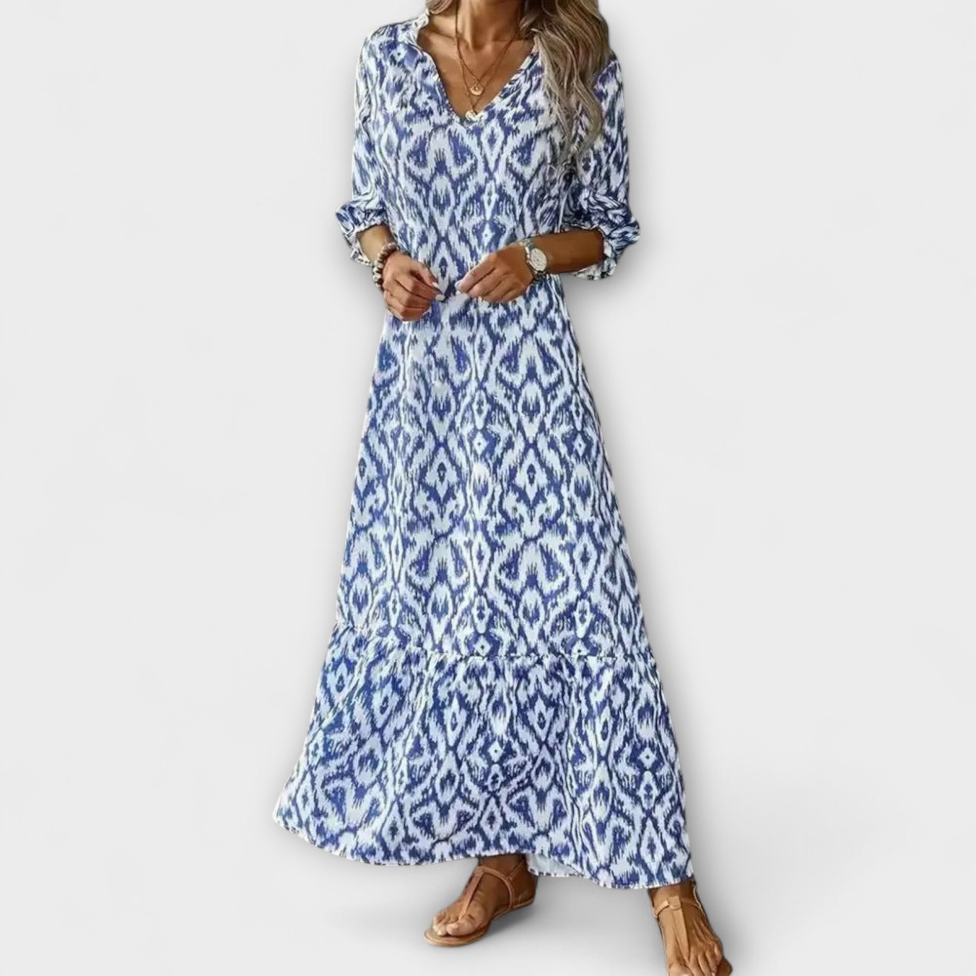 Elegant Kvinnors Maxi Klänning