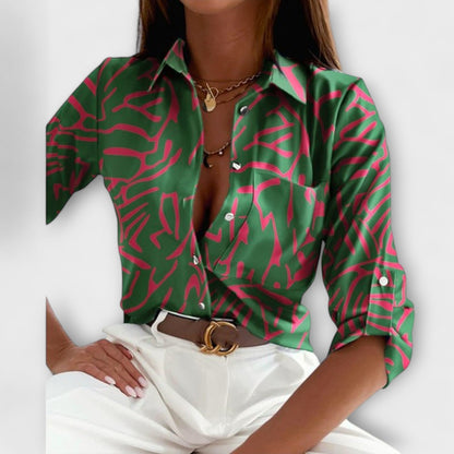 Blus med Klassisk Krage
